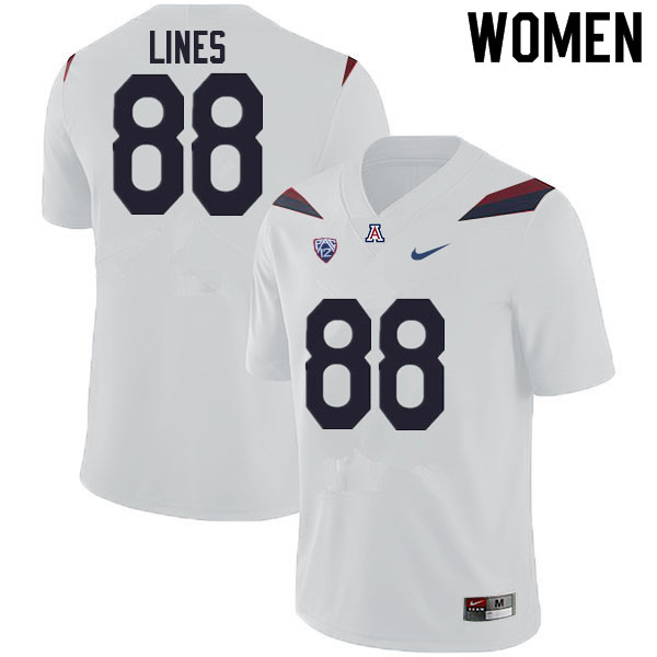 Women #88 Alex Lines Arizona Wildcats College Football Jerseys Sale-White